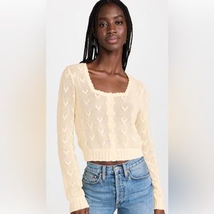 LoveShackFancy Venice Crop Cardigan